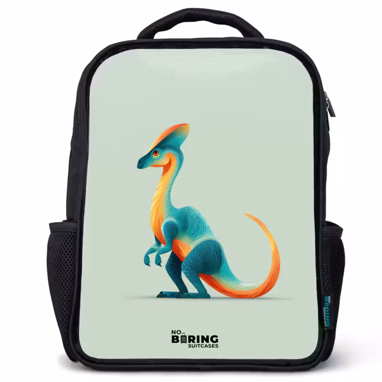Kids backpack - Black - Dino - Blue - Animal — 1