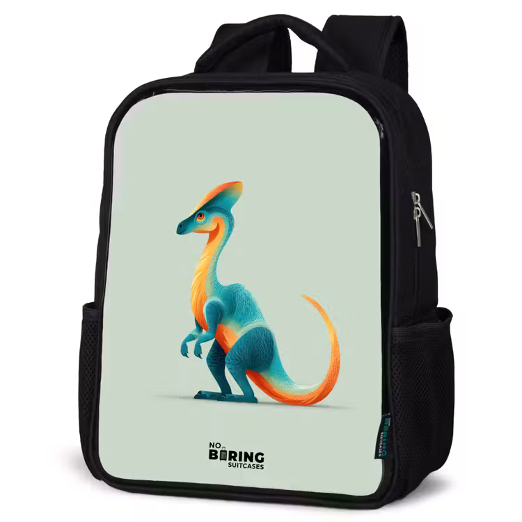 Kids backpack - Black - Dino - Blue - Animal — 6