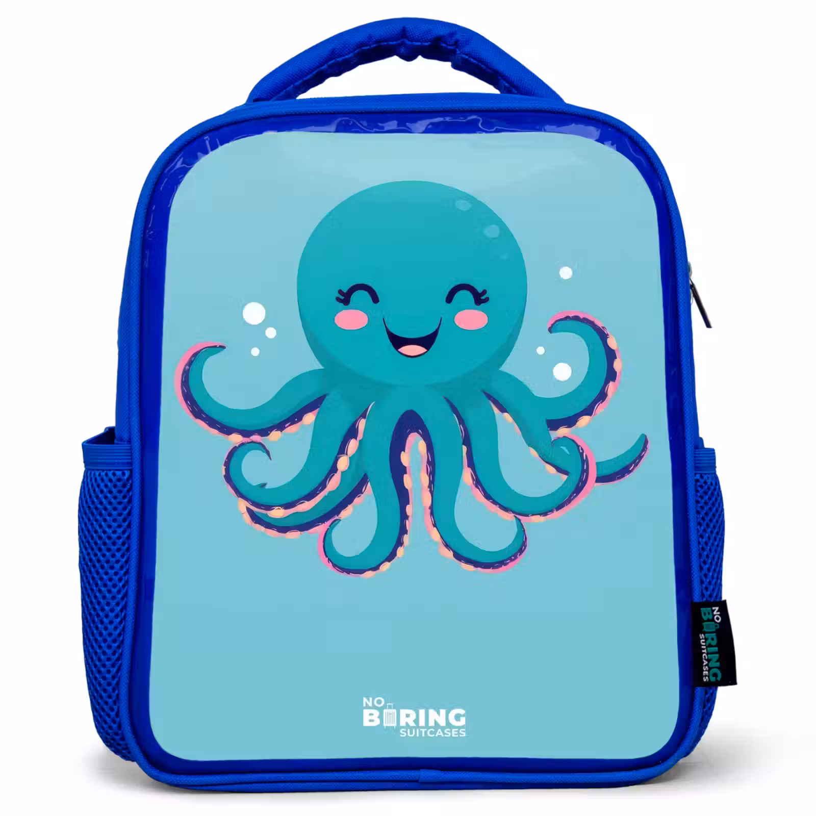 Kids backpack with name - Blue - Octopus - Water - Blue — 1