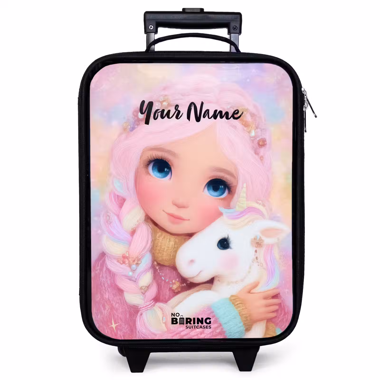 Children's suitcase - Girl - Unicorn - Pink — 1