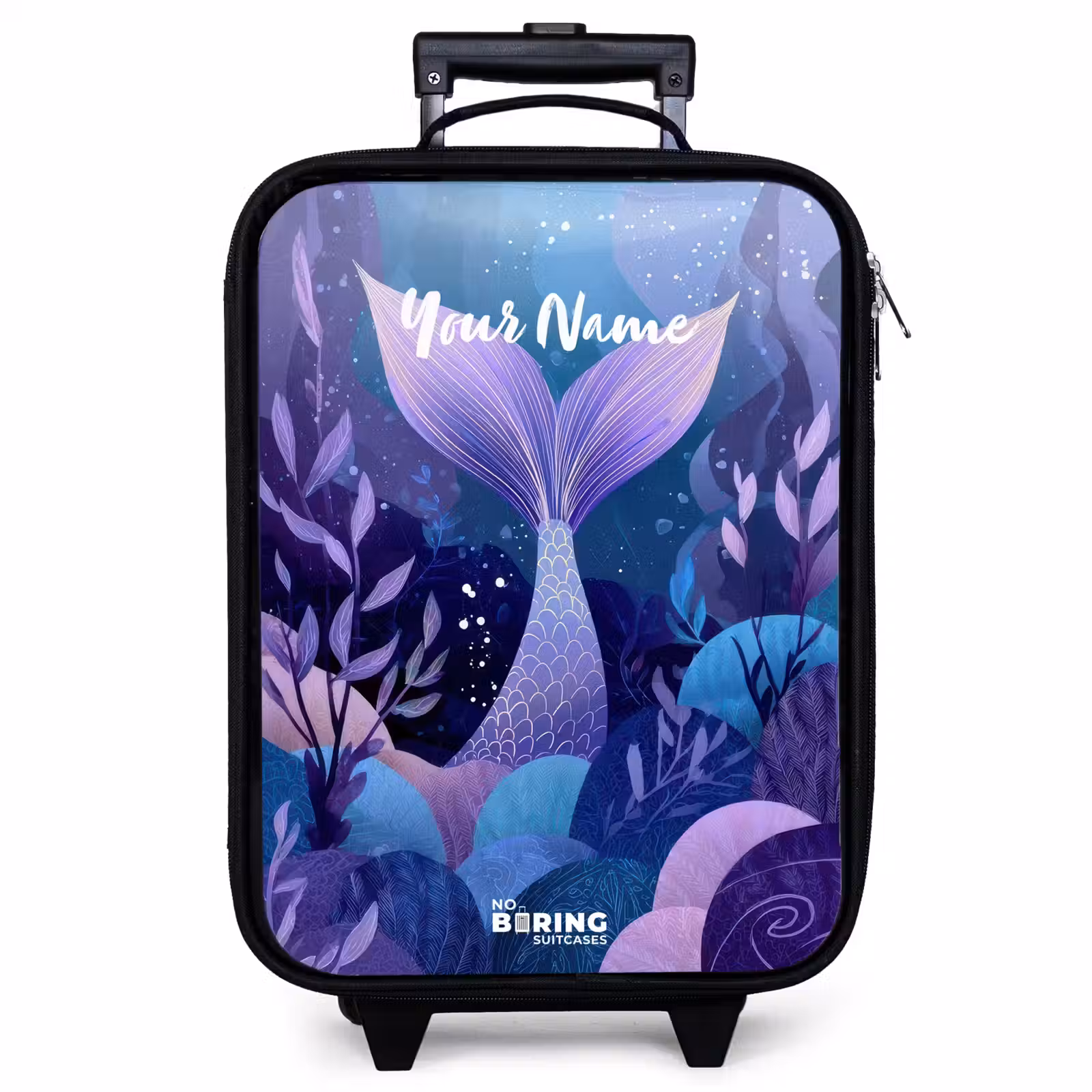 Children's suitcase - Mermaid - Underwater - Purple - Blue — 1