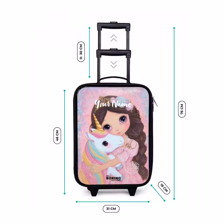 Children's suitcase - Girl - Unicorn - Glitter — 3