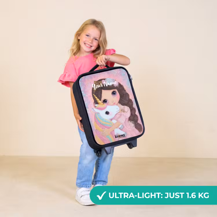 Children's suitcase - Girl - Unicorn - Glitter — 5
