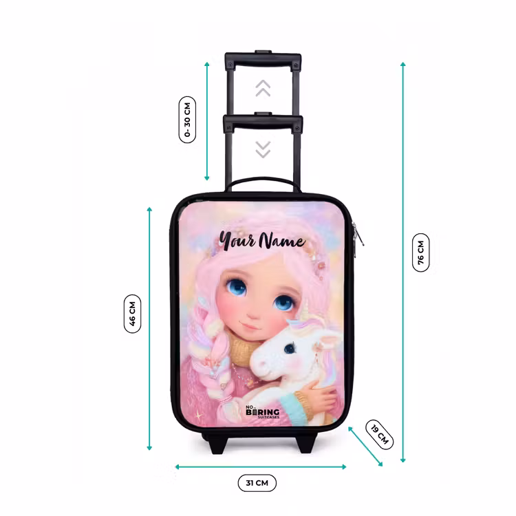 Children's suitcase - Girl - Unicorn - Pink — 3
