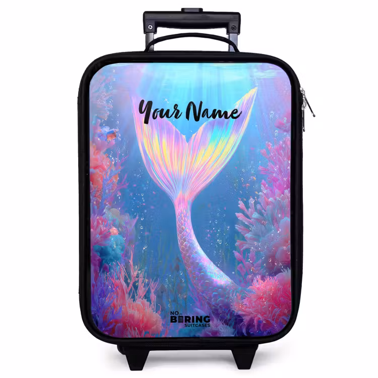 Children's suitcase - Mermaid - Coral - Water — 1