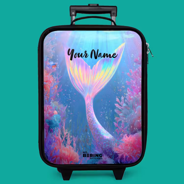 Children's suitcase - Mermaid - Coral - Water — 4