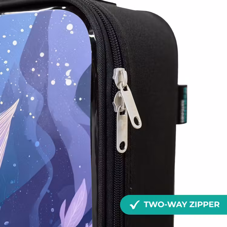 Children's suitcase - Mermaid - Underwater - Purple - Blue — 6