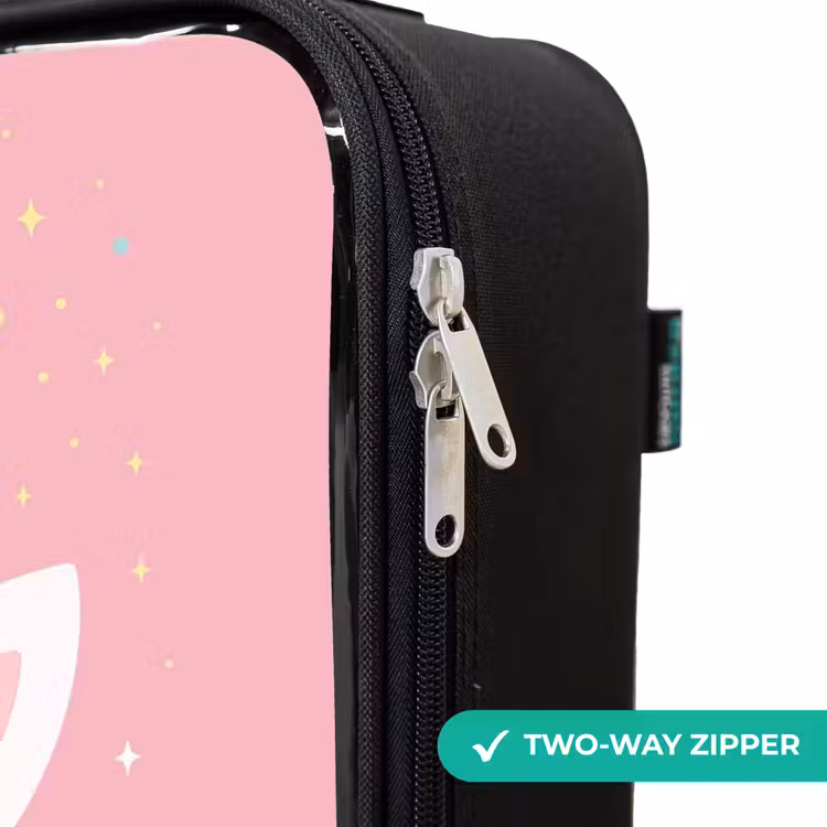 Children's suitcase - Unicorn - Flowers - Pink — 6