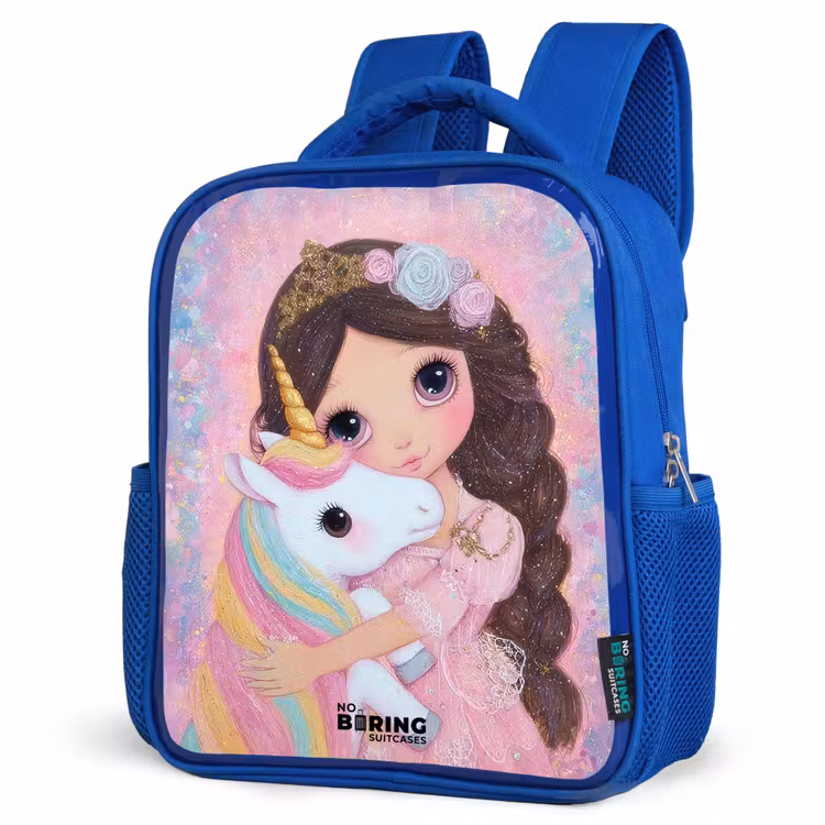 Kids backpack - Blue - Girl - Unicorn - Glitter — 7