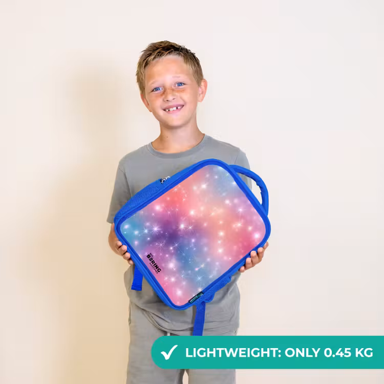 Kids backpack - Blue - Stars - Abstract - Colors — 3