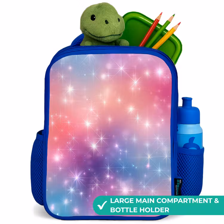 Kids backpack - Blue - Stars - Abstract - Colors — 5