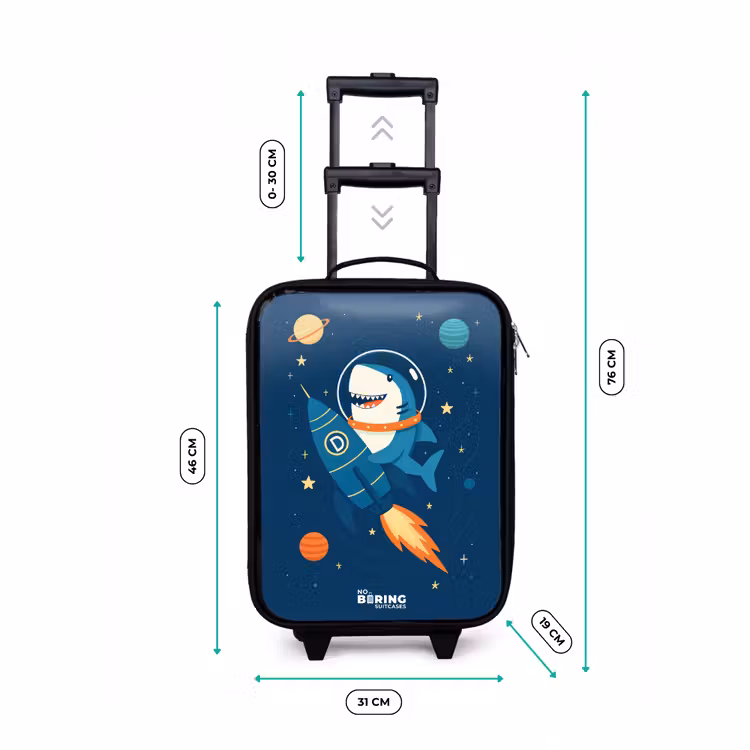Children's suitcase - Animal - Space - Planet - Rocket — 3