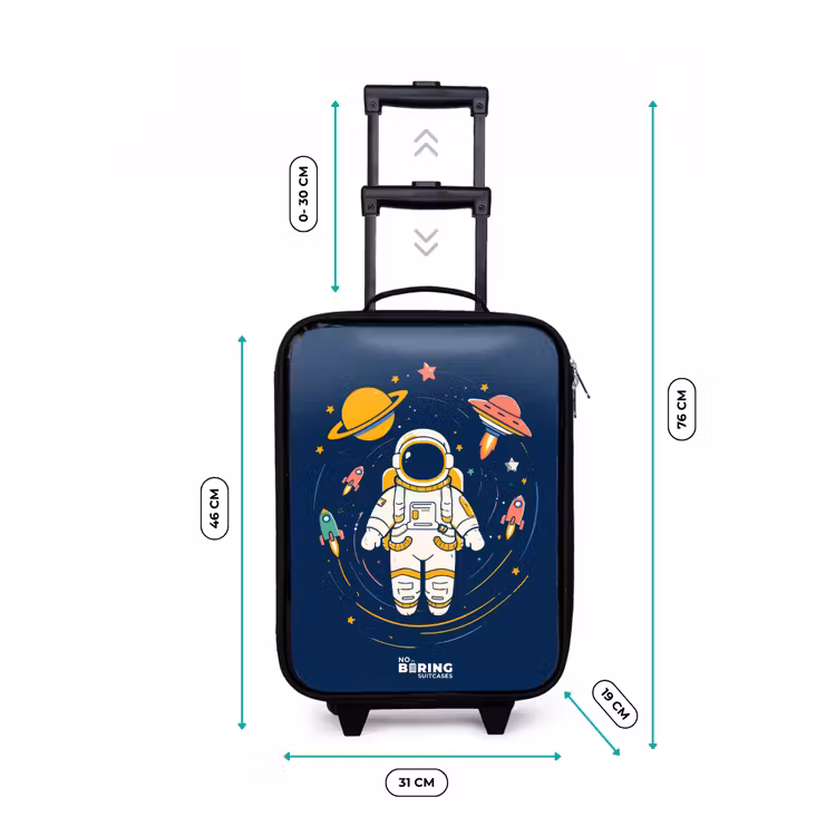 Children's suitcase - Astronaut - Planet - Stars - Rocket — 3