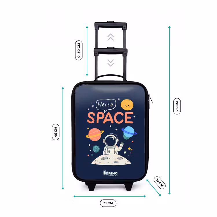 Children's suitcase - Astronaut - Quote - Planets - Stars — 3