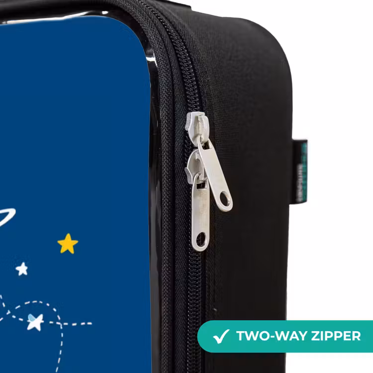 Children's suitcase - Dino - Planet - Star - Blue — 6