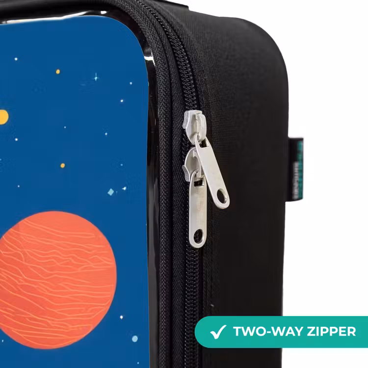 Children's suitcase - Rocket - Planet - Stars - Multicolored — 6