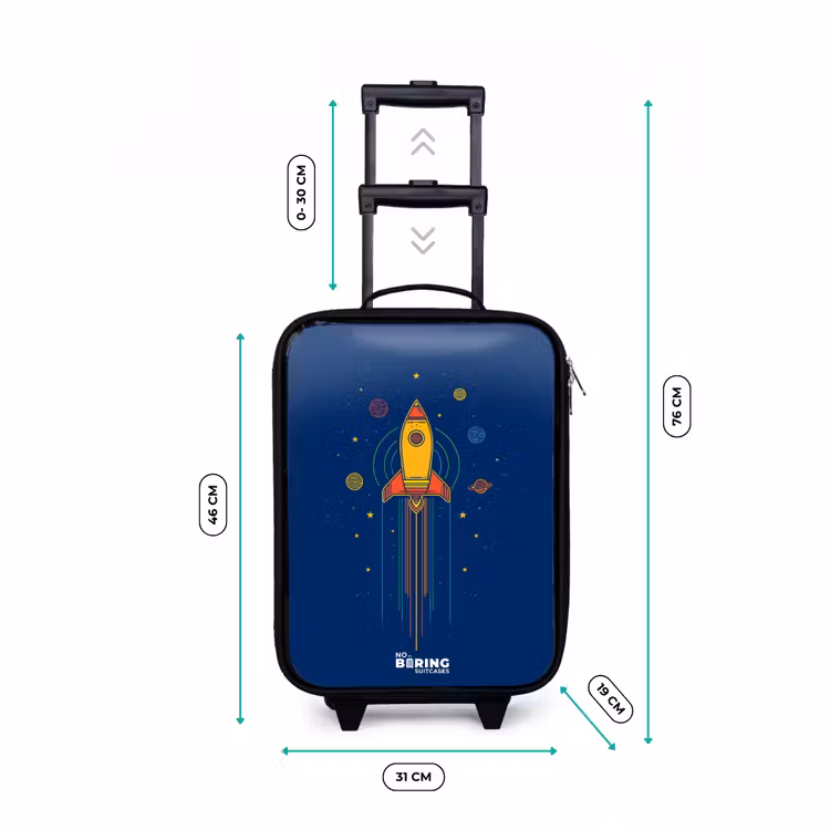 Children's suitcase - Rocket - Planets - Stars — 3
