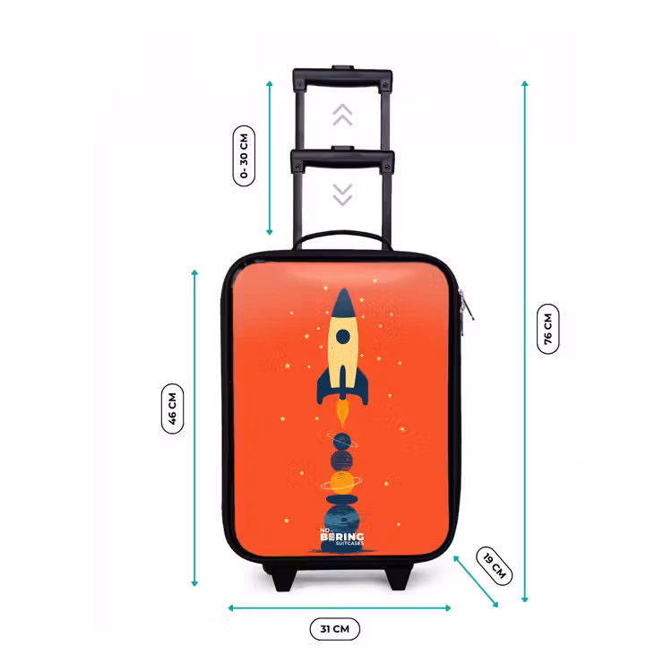 Children's suitcase - Rocket - Stars - Planets — 3