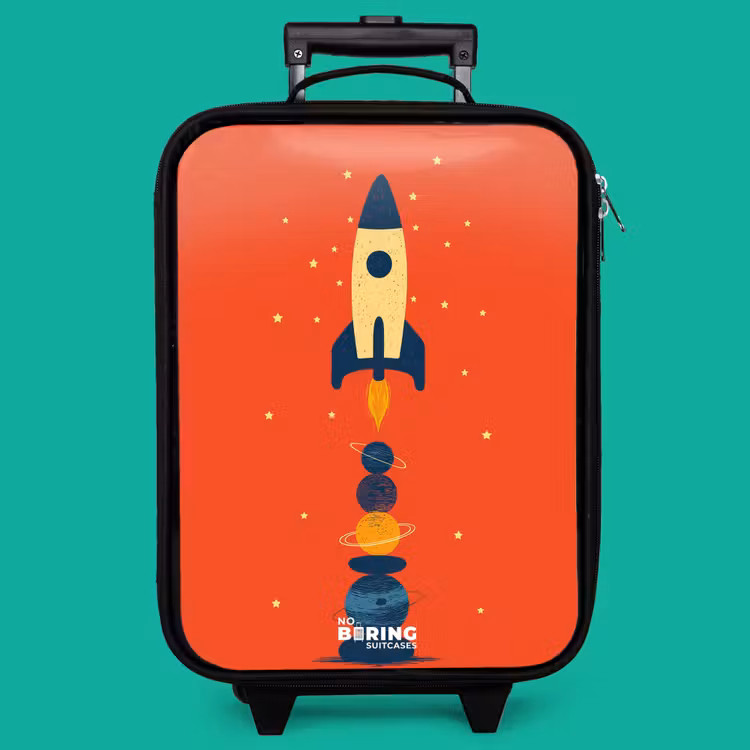Children's suitcase - Rocket - Stars - Planets — 4