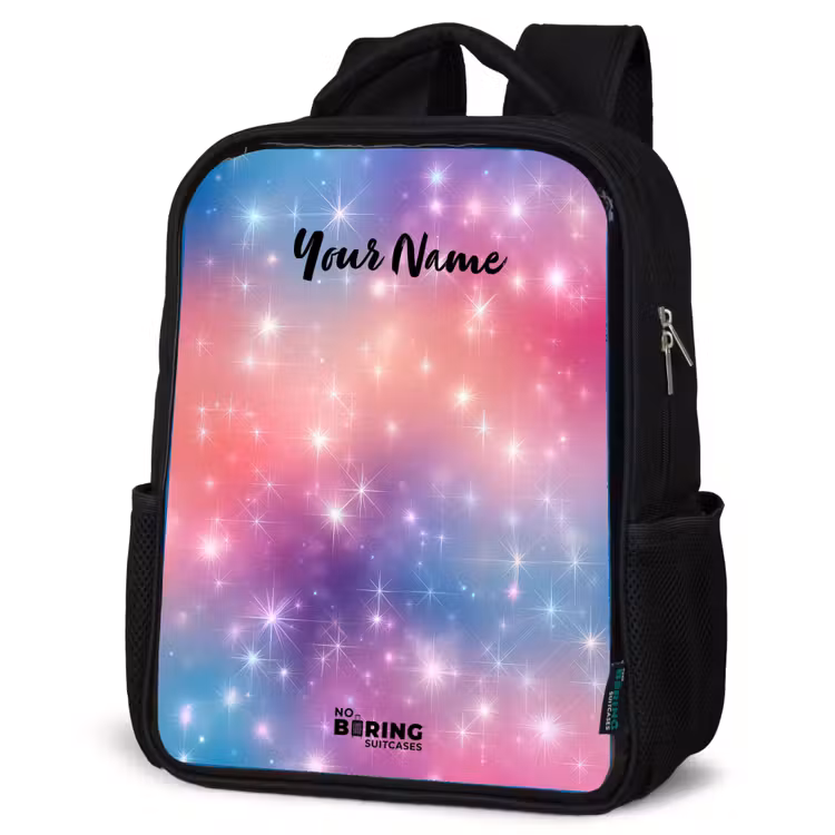 Kids backpack - Black - Stars - Abstract - Colors — 6