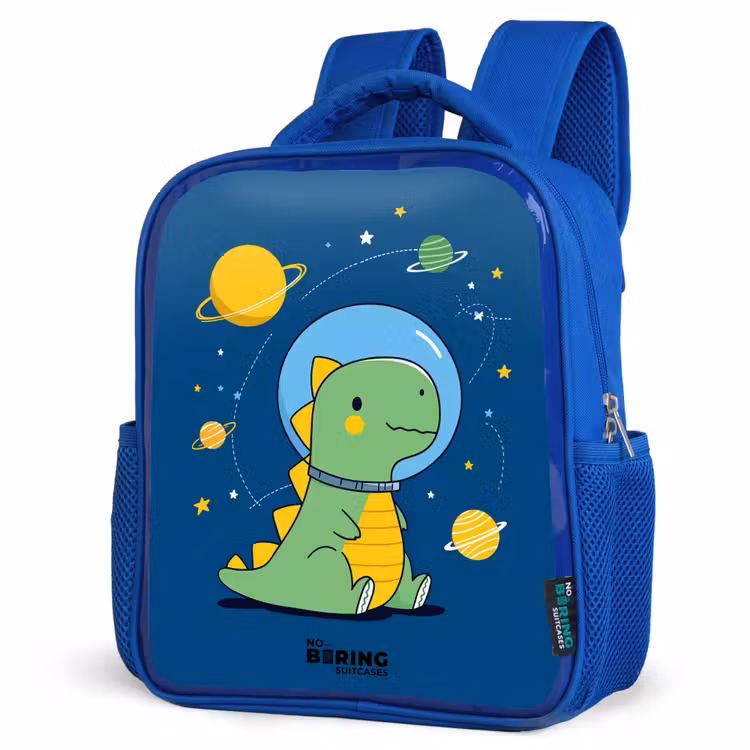 Kids backpack - Blue - Dino - Planet - Star - Blue — 7
