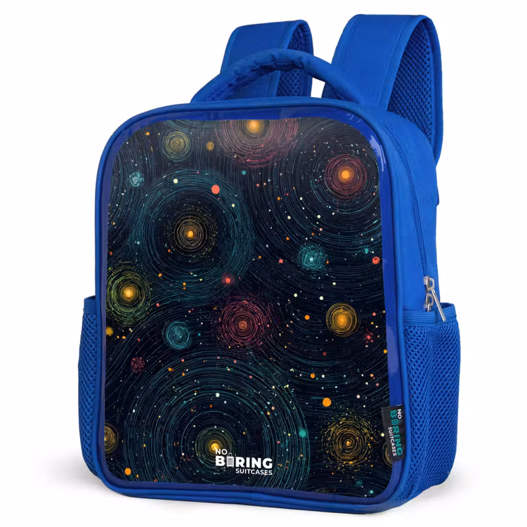 Kids backpack - Blue - Stars - Planets - Colorful — 7