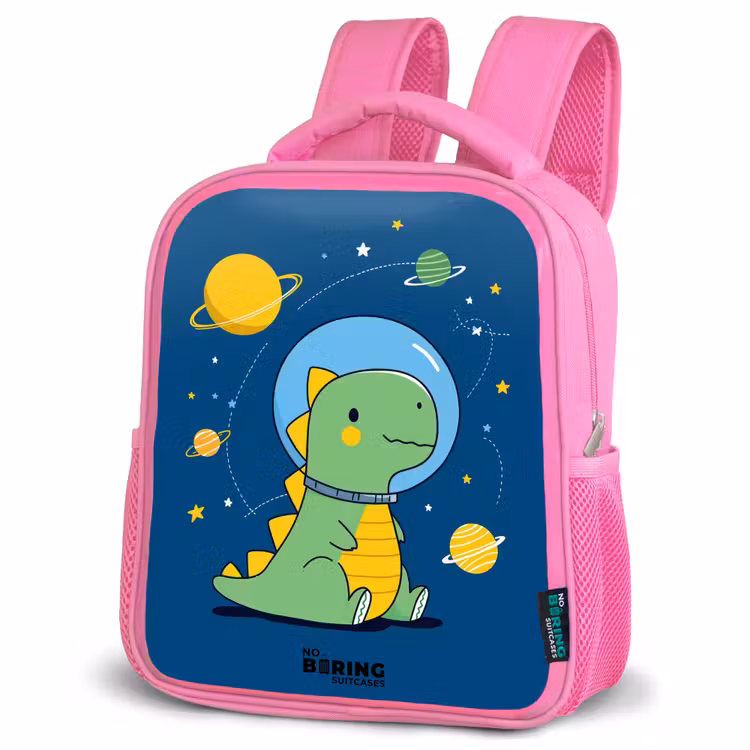 Kids backpack - Pink - Dino - Planet - Star - Blue — 4