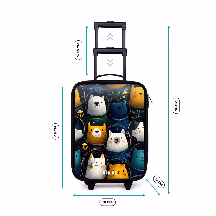 Children's suitcase - Animals - Stars - Planets - Astronaut — 3