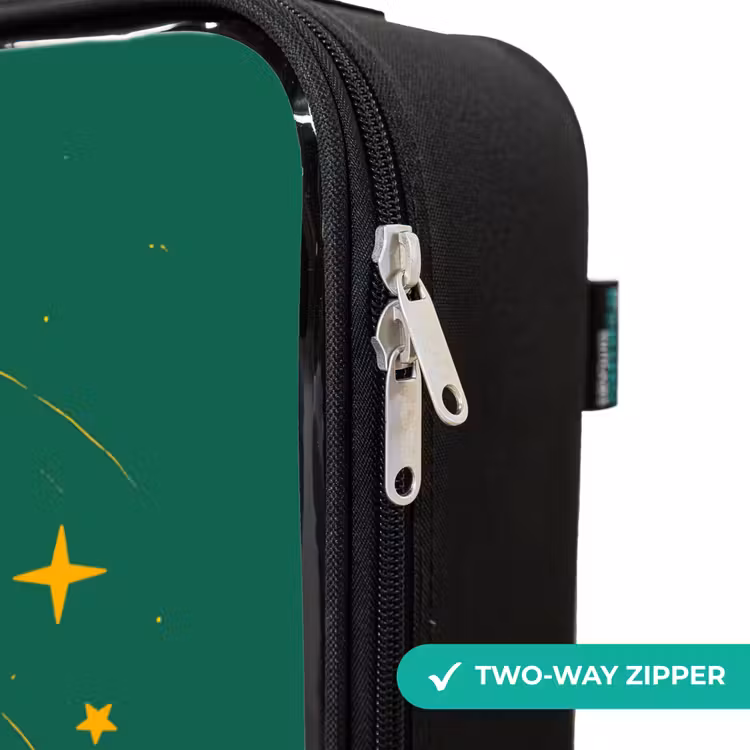 Children's suitcase - Dino - Planet - Stars - Green — 6