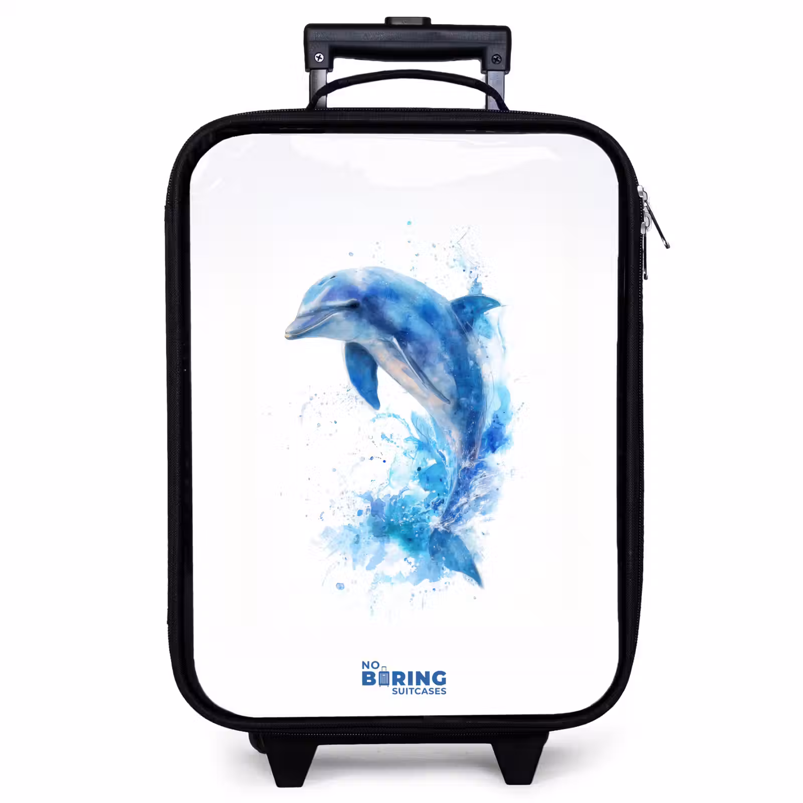 Children's suitcase - Jumping blue dolphin — 1