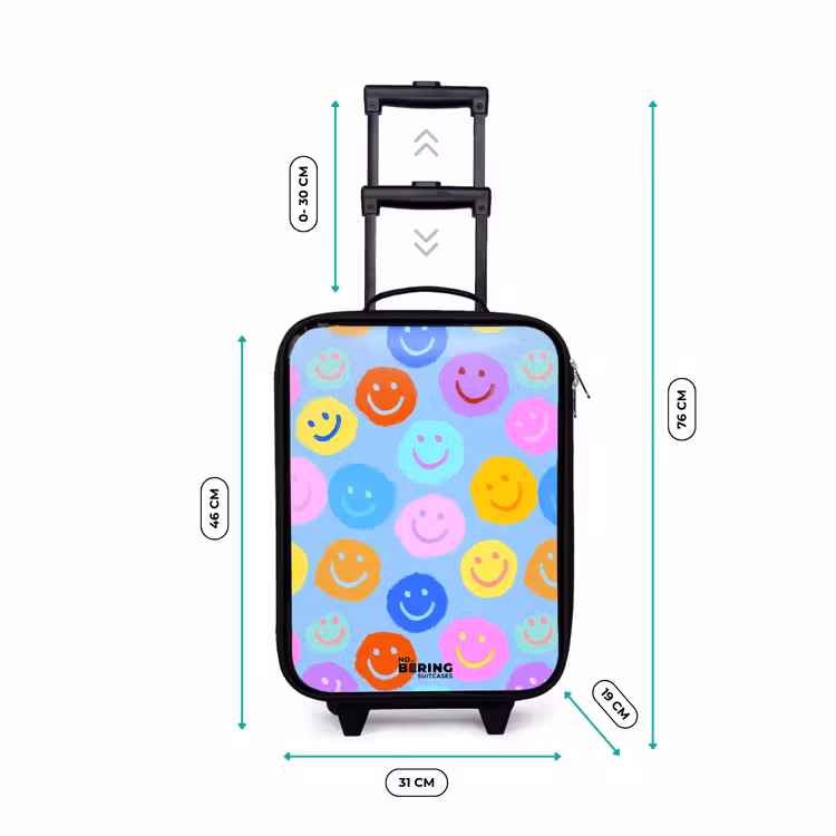 Children's suitcase - Cheerful pattern of smileys — 3