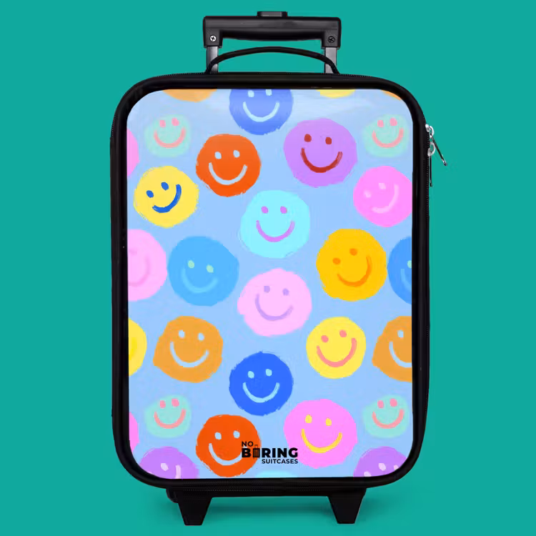Children's suitcase - Cheerful pattern of smileys — 4