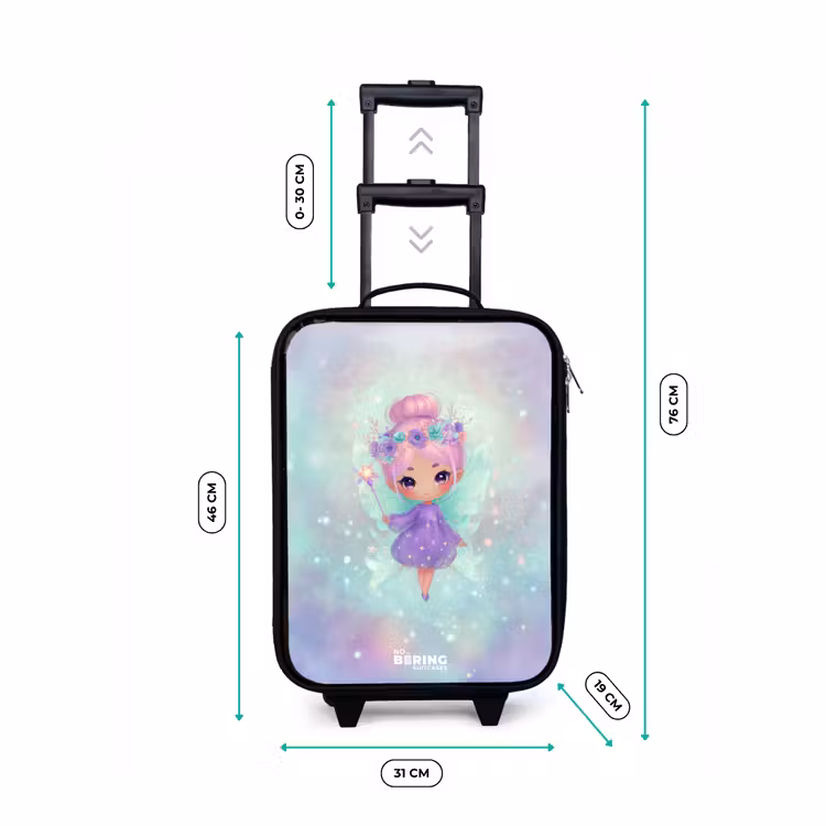 Children's suitcase - Flower fairy in pastel shine — 3