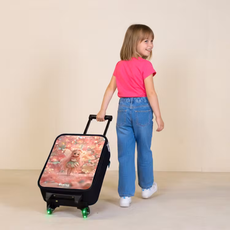 Children's suitcase - Flower fairy in pink fairy world — 2