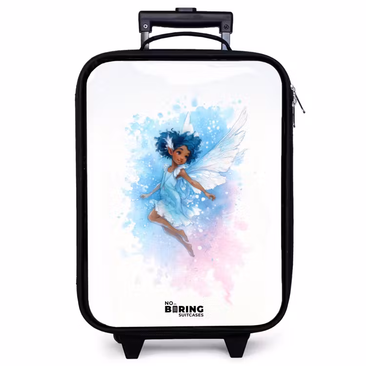 Children's suitcase - Flying fairy in shades of blue — 1