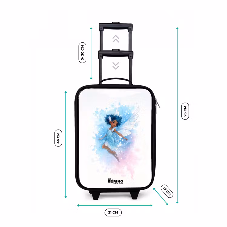 Children's suitcase - Flying fairy in shades of blue — 3