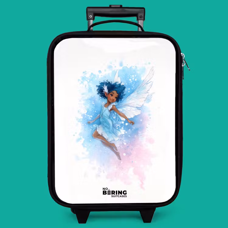 Children's suitcase - Flying fairy in shades of blue — 4