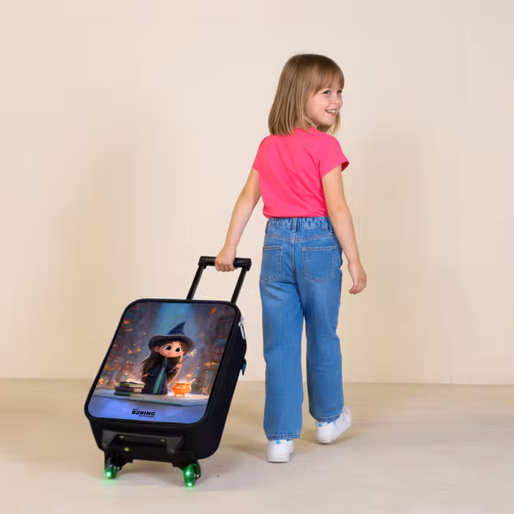 Children's suitcase - Little enchantress in library — 2