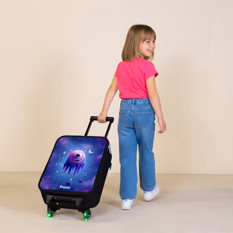 Children's suitcase - Merry purple eye in space — 2