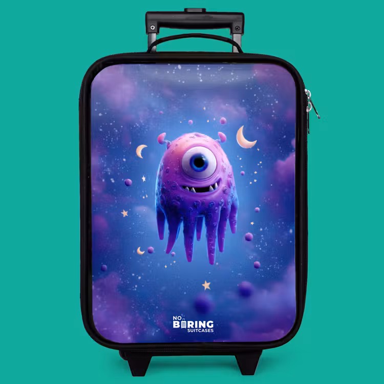 Children's suitcase - Merry purple eye in space — 4