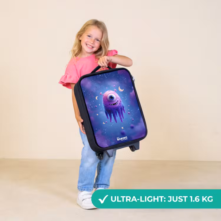 Children's suitcase - Merry purple eye in space — 5