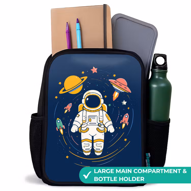 Kids backpack - Black - Astronaut - Planet - Stars - Rocket — 10