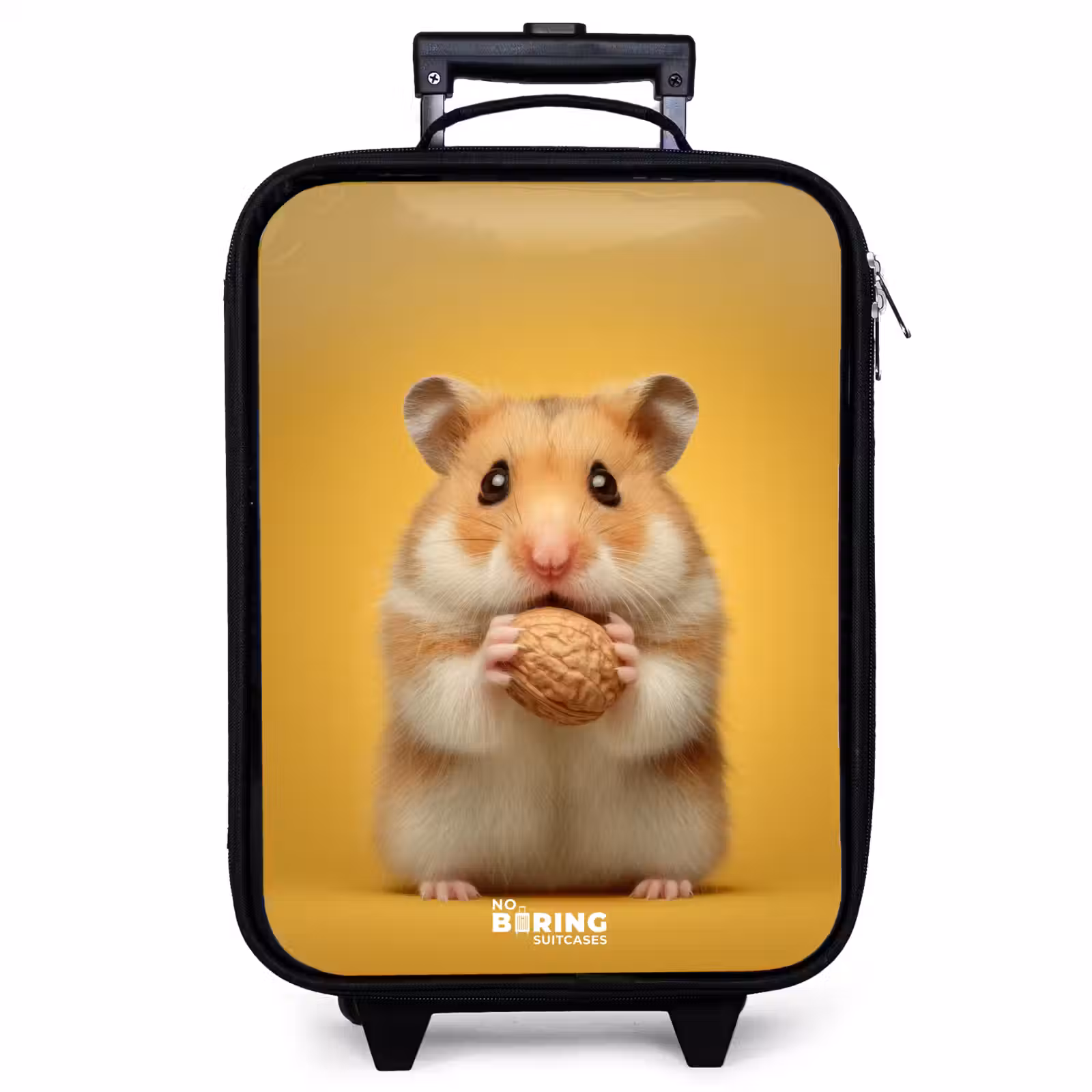 Children's suitcase - Hamster - Walnut - Animal — 1