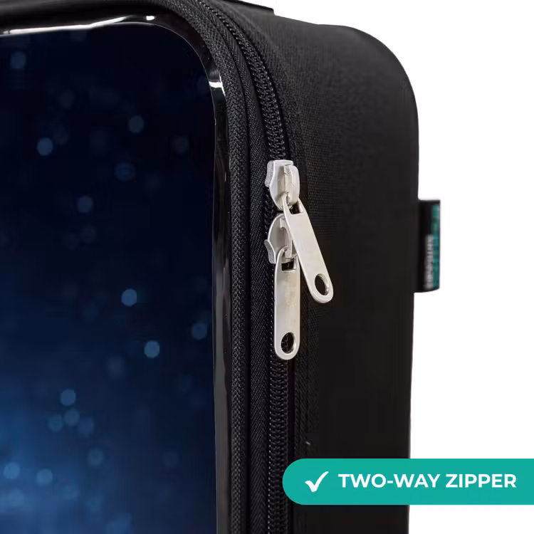 Children's suitcase - Blue alien creature under starry sky — 6