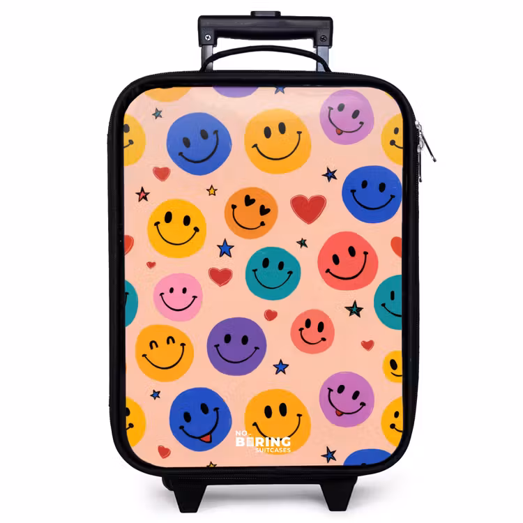Children's suitcase - Cheerful Smiley Pattern — 1