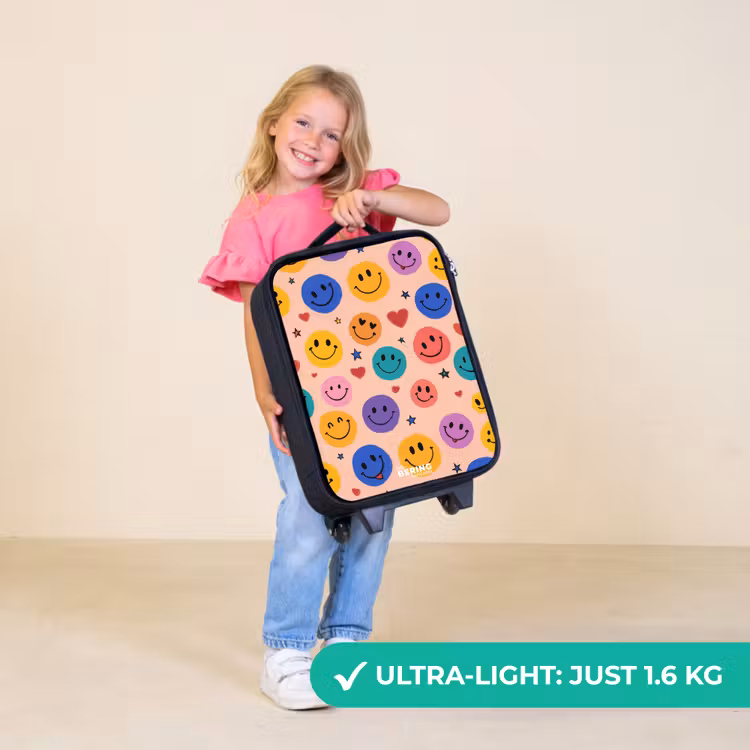 Children's suitcase - Cheerful Smiley Pattern — 5