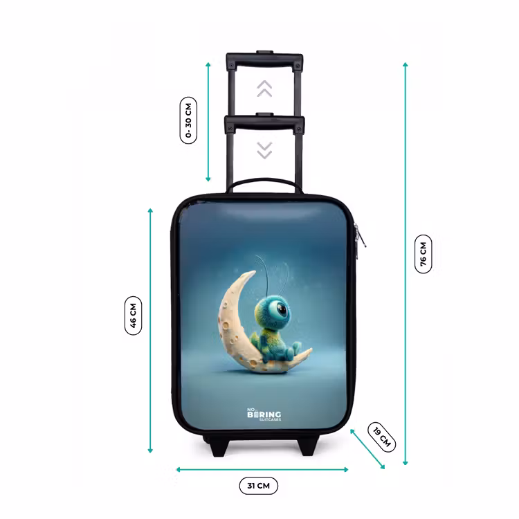 Children's suitcase - Dreamy Creature on the Moon — 3