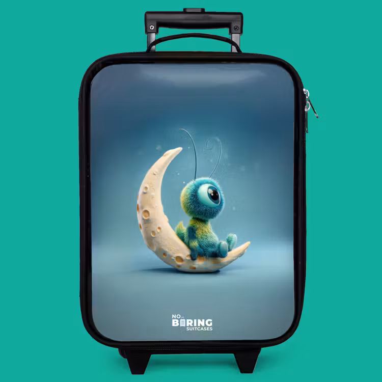 Children's suitcase - Dreamy Creature on the Moon — 4