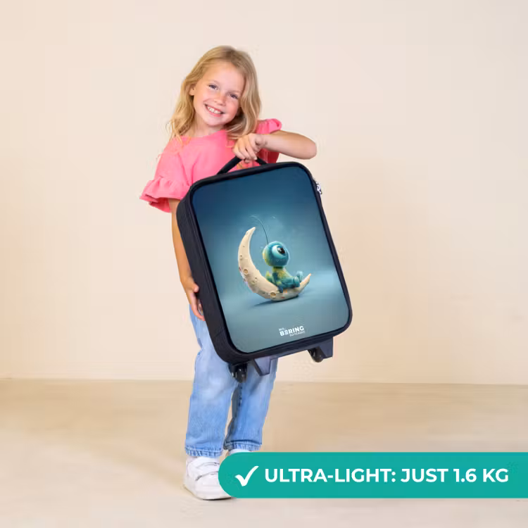 Children's suitcase - Dreamy Creature on the Moon — 5