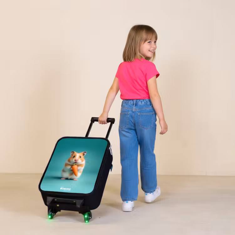 Children's suitcase - Hamster - Carrot - Animal — 2
